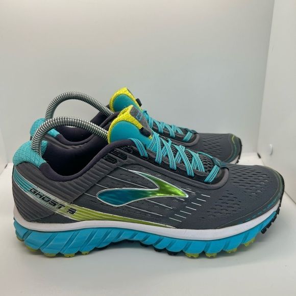 Brooks Shoes Brooks Ghost Womensgray Blue Lime Running Shoe 95